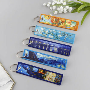 van gogh Embroidered Key Chain