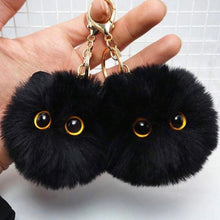 Load image into Gallery viewer, black cat keychain
