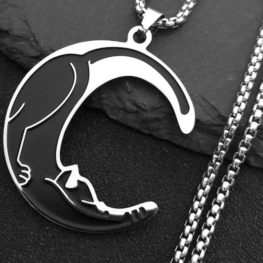 black cat necklace