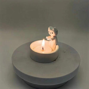 cat candle holder