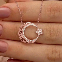 Load image into Gallery viewer, moon star necklace
