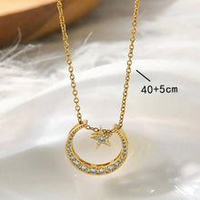 Load image into Gallery viewer, moon star necklace
