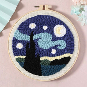 van gogh starry night embroidery