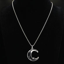 Load image into Gallery viewer, black cat necklace
