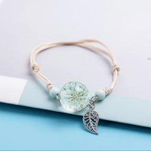 Load image into Gallery viewer, green flower bracelet
