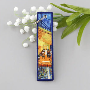 van gogh Embroidered Key Chain