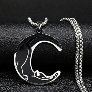 black cat necklace