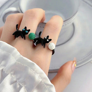 black cat ring