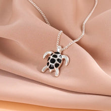 Load image into Gallery viewer, black turtle necklace
