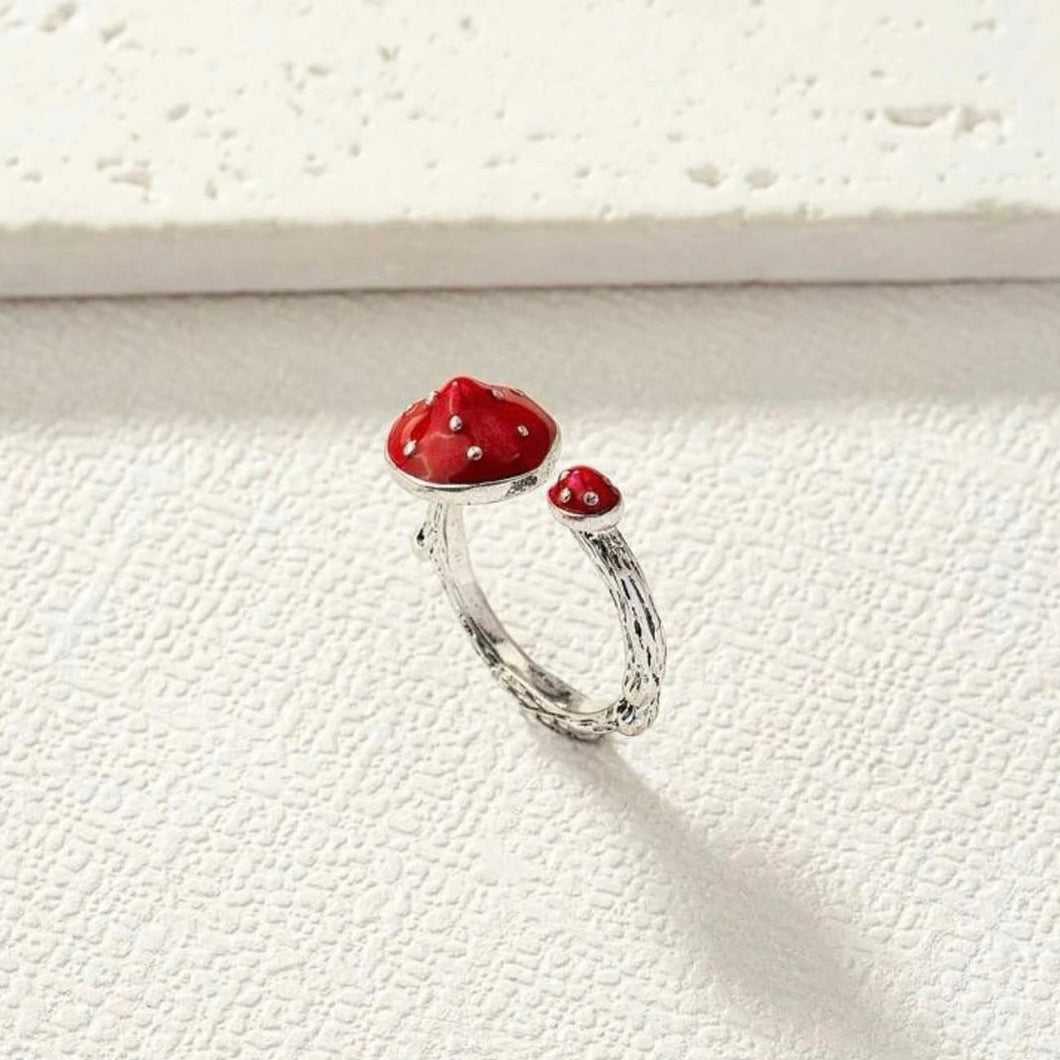 red mushroom ring