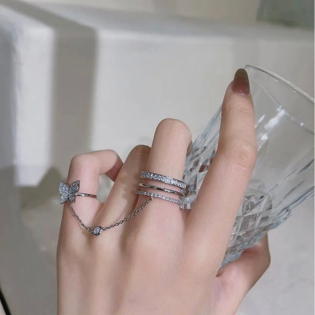 butterfly double rings