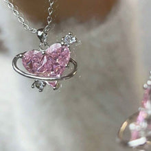 Load image into Gallery viewer, space heart necklace
