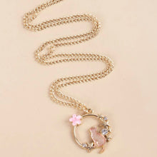 Load image into Gallery viewer, sakura cat necklace
