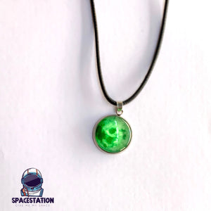 glow in the dark moon necklace