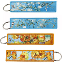 Load image into Gallery viewer, van gogh Embroidered Key Chain
