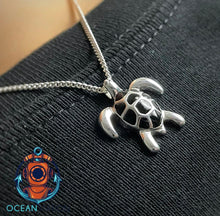 Load image into Gallery viewer, black turtle necklace
