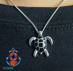 black turtle necklace