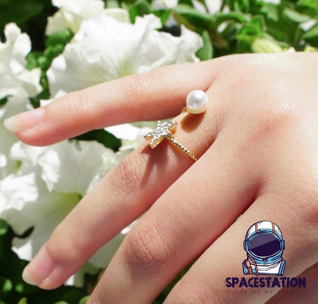 golden star ring